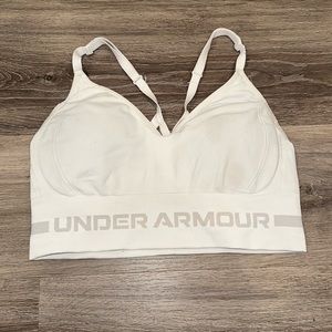 White Under Armour Sports Bra